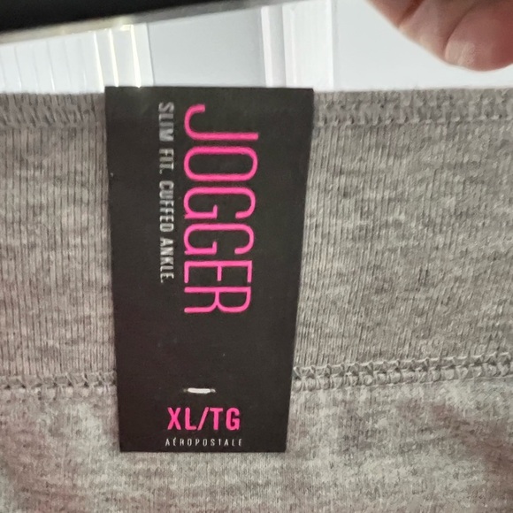 NEW NWT Heather gray grey Aeropostale jogger sweats Sz XL large - Picture 5 of 8